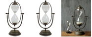 3R Studio Decorative Metal & Glass Hourglass